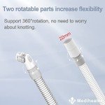 2 Packs Replacement Tube for N20, 2 Packs Replacement Short Tube Compatible with N20, Avoid Leakage and Reduce Noise，Great Value Supplies by Medihealer.