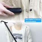 Homymusy 2-in-1 Long Shoe Horn & Dressing Stick