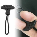 4pcs Black T-Shaped Zipper Pulls for Bags