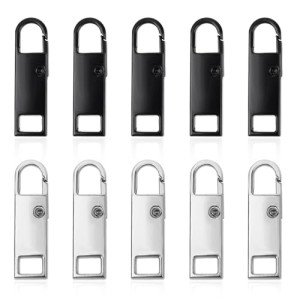 10PCS Zipper Pull Replacement Tabs for Bags & Clothes