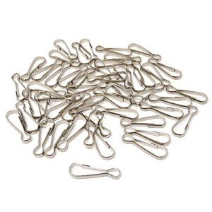 50PCS Metal Spring Hooks Snap Clips - 38mm