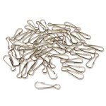 50PCS Metal Spring Hooks Snap Clips - 38mm