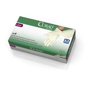 Curad Powder Free Latex Exam Gloves