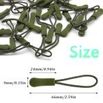 Yosawa 50-Pack Nylon Zipper Pull Tags