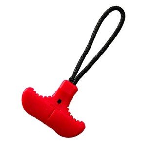 T-Shaped Zipper Pulls Slider Tags - Red Set