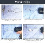 Stainless Steel Buttoning Aid Tool for Seniors