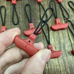 T-Shaped Zipper Pulls Slider Tags - Red Set