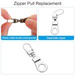 Detachable Metal Zipper Pull Repair Kit - 4 Pcs