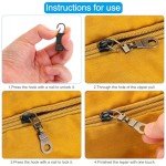 Detachable Metal Zipper Pull Repair Kit - 4 Pcs
