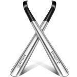 Set of 2 Extra Long Metal Shoe Horns