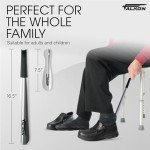 Falkon 3-Pack Extra Long Metal Shoe Horns