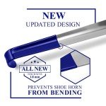 Long Handle Metal Shoe Horn for Seniors & Kids