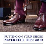 Long Handle Metal Shoe Horn for Seniors & Kids