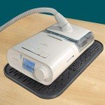 CPAPology Black Knight Protector Mat | Protect Bedside Table Against Water Spills, Heat Damage, Vibration and Scratches | for CPAP or Humidifier