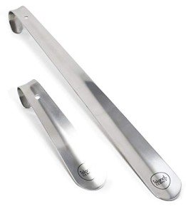 Stainless Steel Shoe Horn Set - 2 Sizes