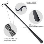 35" Dressing Stick with Shoe Horn and Sock Remover