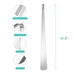 Extra Long Stainless Steel Shoe Horn - 31.5