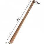 Long Handled Wooden Shoe Horn for Seniors
