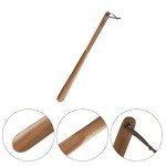Long Handled Wooden Shoe Horn for Seniors