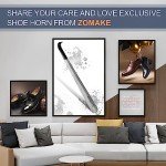 ZOMAKE 42cm Long Handled Metal Shoe Horn
