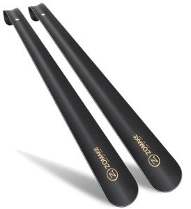 ZOMAKE 42cm Long Metal Shoehorn Set - 2pcs