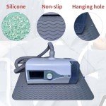 Nightstand Waterproof Protector Mat for CPAP Machine, Prevents Vibration and Noise, Silicone Non-Slip Protector Mat Keep Machine in Place