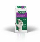 Curad Comfort Wear Latex Exam Gloves, Powder-Free, One Size Fits Most, 50 Count,White