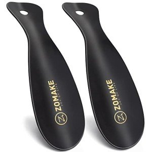 ZOMAKE 2-Pack Stainless Steel Shoe Horns, 7.5