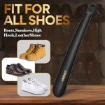 Long Handle Plastic Shoe Horn for Seniors