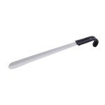 Premium Stainless Steel 16" Shoe Horn with Leather Grip