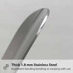 Premium Stainless Steel 16" Shoe Horn with Leather Grip