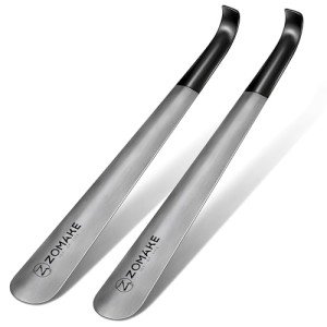 Extra Long Metal Shoe Horns for Seniors - 2 Pack