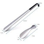 BOOMIBOO 2-Pack Long and Travel Shoe Horns