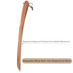 Bamber Wooden Shoe Horn - 15'' Handle for All