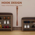 Wooden Shoe Horn for Home and Travel Use