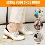 Long 16.5-Inch Stainless Steel Shoe Horn