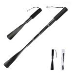 Retractable Long Handle Aluminum Shoe Horn for All