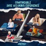 Long-Handled Stainless Steel Shoe Horn for Seniors