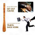 Wooden Shoe Horns, 2 Pack - 13" Long Handle