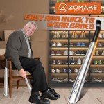 ZOMAKE 42CM Metal Long Handle Shoe Horn Set