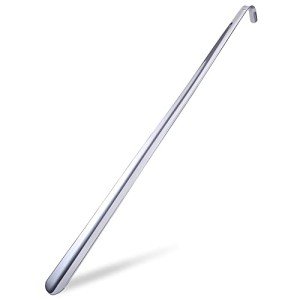 Long Handle Stainless Steel Shoe Horn for Comfort