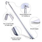 Long Handle Stainless Steel Shoe Horn for Comfort