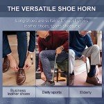 ZOMAKE 42cm Long Handle Metal Shoe Horn