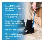 Carex 16.5" Long Handle Plastic Shoe Horn