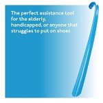 Carex 16.5" Long Handle Plastic Shoe Horn