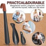 ZOMAKE 42CM Long Handle Metal Shoe Horn Set