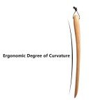 Musowood Yellow Wooden Shoe Horn, 38.1 cm