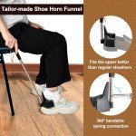 Adjustable Long Handle Shoe Horn for Seniors