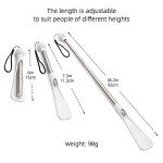 Long Handle Foldable Shoe Horn for Seniors