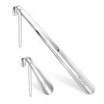 Stainless Steel Shoe Horn Set - Long Handle & Travel